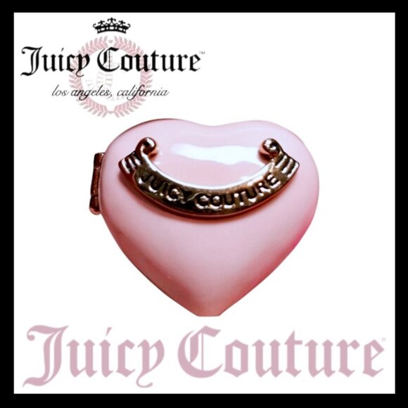 Vintage Juicy Couture Pink Ceramic Heart Trinket Box - Picture 8 of 8